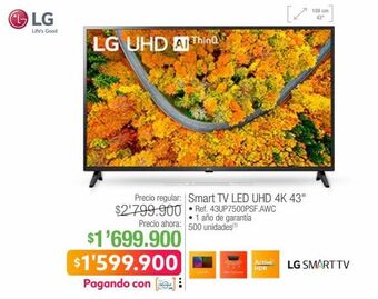 Jumbo Smart tv led uhd 4k 43" oferta