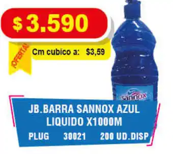 Mercar Barra Sannox Azul Liquido 1000ml oferta