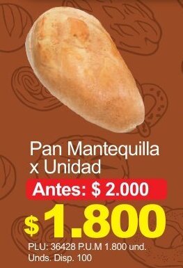 Belalcazar Pan Mantequilla oferta