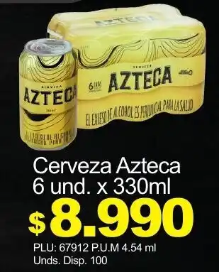 Belalcazar Cerveza Azteca 6x330ml oferta