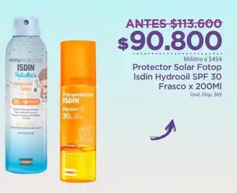 FarmaTodo Protector Solar Fotop Isdin Hydro Oil SPF30 200ml oferta