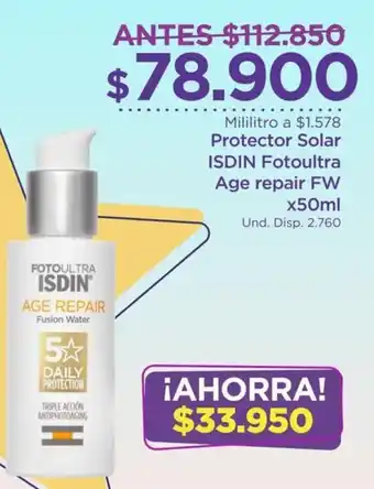 FarmaTodo Protector Solar Isdin Fotoultra Age Repair 50ml oferta