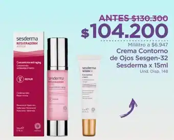 FarmaTodo Crema Contorno de Ojos Sesgen-32 Sesderma 15ml oferta