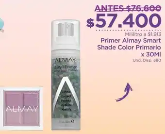 FarmaTodo Primer Almay Smart Shade Color Primario 30ml oferta