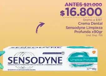 FarmaTodo Crema Dental Sensodyne Limpieza Profunda 90g oferta