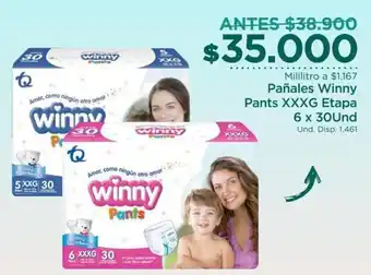FarmaTodo Pañales Winny Pants XXXG Etapa 6, 30 und oferta