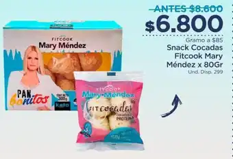 FarmaTodo Snack Cocadas Fitcook Mary Méndez 80g oferta
