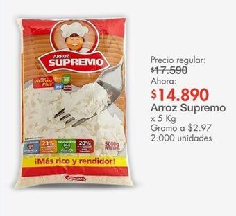 Metro Arroz supremo x 5 kg oferta