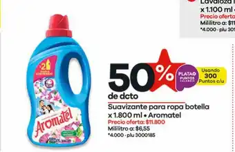 Éxito Suavizante para ropa botella x 1800 ml Aromatel oferta