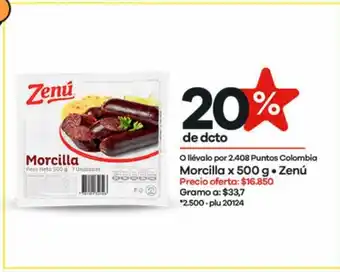 Éxito Morcilla x 500 g Zenu oferta