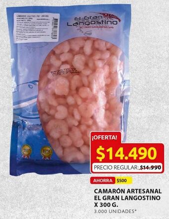 Ara Camarón artesanal el gran langostino 300g oferta
