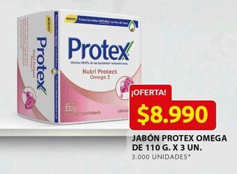 Ara Jabón protex omega 110g x 3un oferta