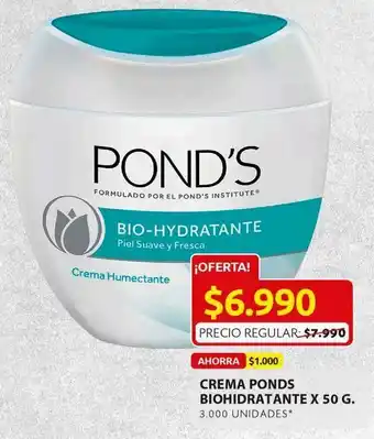 Ara Crema pond's biohidratante 50g oferta
