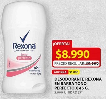 Ara Desodorante rexona en barra tono perfecto 45g oferta