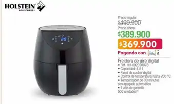 Jumbo Freidora de aire digital holstein oferta