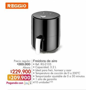 Metro Freidora de aire oferta