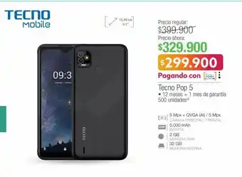 Jumbo Tecno pop 5 tecno mobile oferta