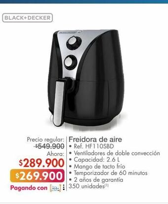 Metro Freidora de aire oferta