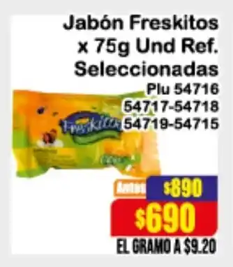 La Gran Colombia Jabón Freskitos 75g oferta