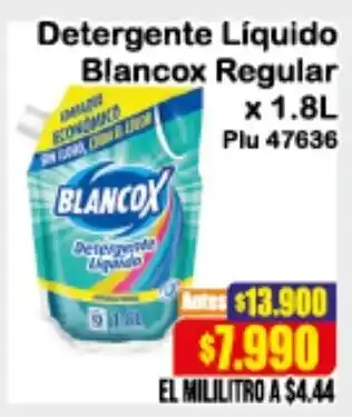 Detergente Líquido Blancox 1.8L