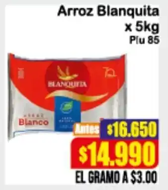 La Gran Colombia Arroz Blanquita 5kg oferta