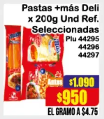 La Gran Colombia Pastas +más Deli 200g oferta