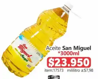 Autoservicio El Jardín Aceite San Miguel 3000ml oferta