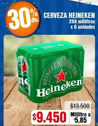 Alkosto Cerveza Heineken 6 x 269ml oferta