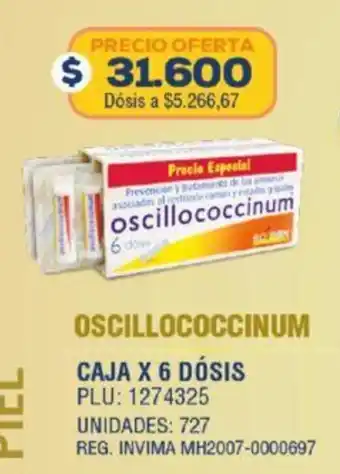 Colsubsidio Oscillococcinum Caja x 6 Dosis oferta