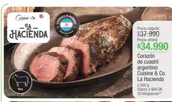 Jumbo Corazón de cuadril argentino cuisine & co la hacienda 500g oferta