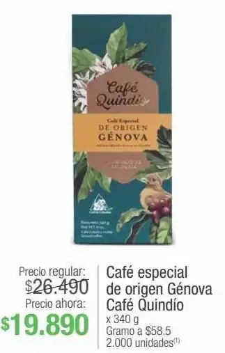 Jumbo Café especial de origen génova café quindío x 340 g oferta