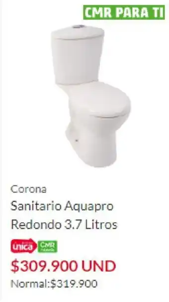 Corona Sanitario Aquapro Redondo 3.7L