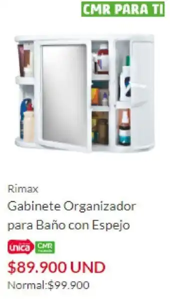 Homecenter Rimax Gabinete Organizador para Baño con Espejo oferta