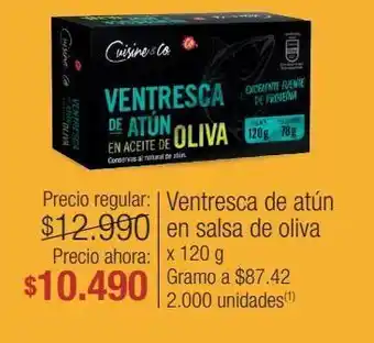 Ventresca de atún en salsa de oliva x 120 g