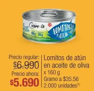 Jumbo Lomitos de atún en aceite de oliva x 160 g oferta