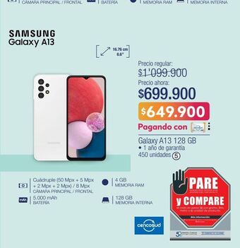 Jumbo Galaxy a13 128 gb oferta