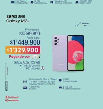 Jumbo Galaxy a52s 128 gb oferta