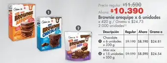 Metro Brownies cuisine & co x 6 un oferta
