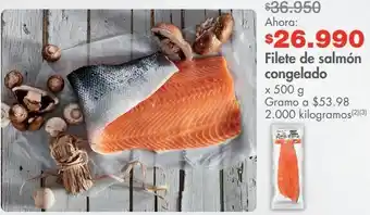 Metro Filete salmón congelado cuisine & co x 500 g oferta