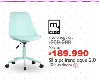 Metro Silla pc trend aqua 2.0 oferta