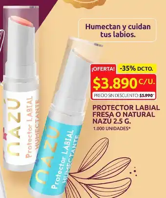 Ara Protector labial fresa o natural nazú 2,5g oferta