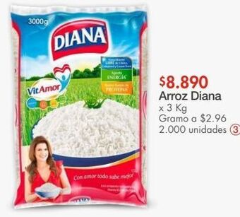 Metro Arroz diana x 3 kg oferta