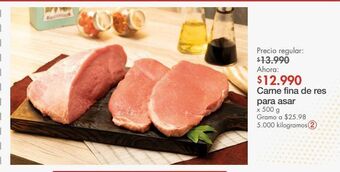 Metro Carne fina de res para asar x 500 g oferta