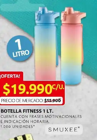 Ara Botella fitness 1l smukee oferta