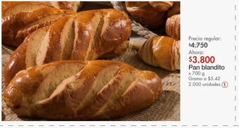 Metro Pan blandito x 700 g oferta