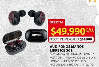 Ara Audífonos manos libre ice 301 oferta