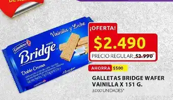 Ara Galletas bridge wafer vainilla 151g oferta