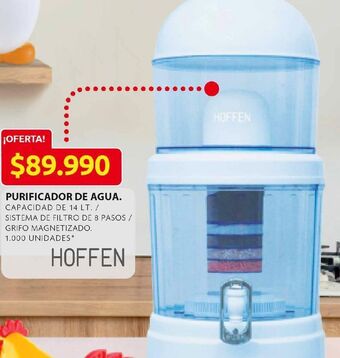Ara Purificador de agua hoffen oferta