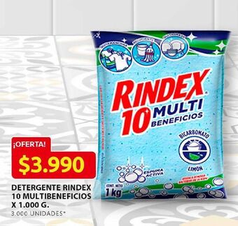 Ara Detergente rindex 10 multibeneficios 1000g oferta