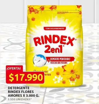 Ara Detergente rindex flores amores x 3000g oferta
